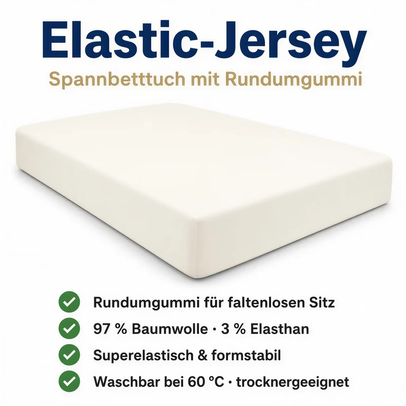 Spannbettlaken Premium aus Baumwolle