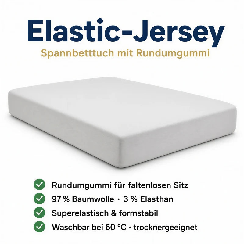 Spannbettlaken Premium aus Baumwolle