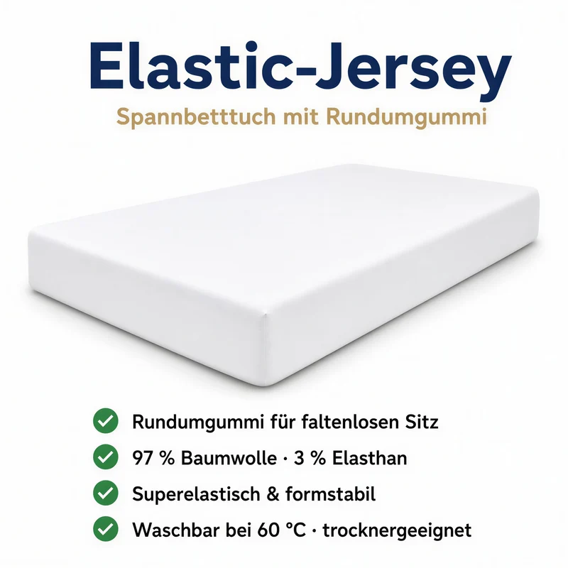 Spannbettlaken Premium aus Baumwolle
