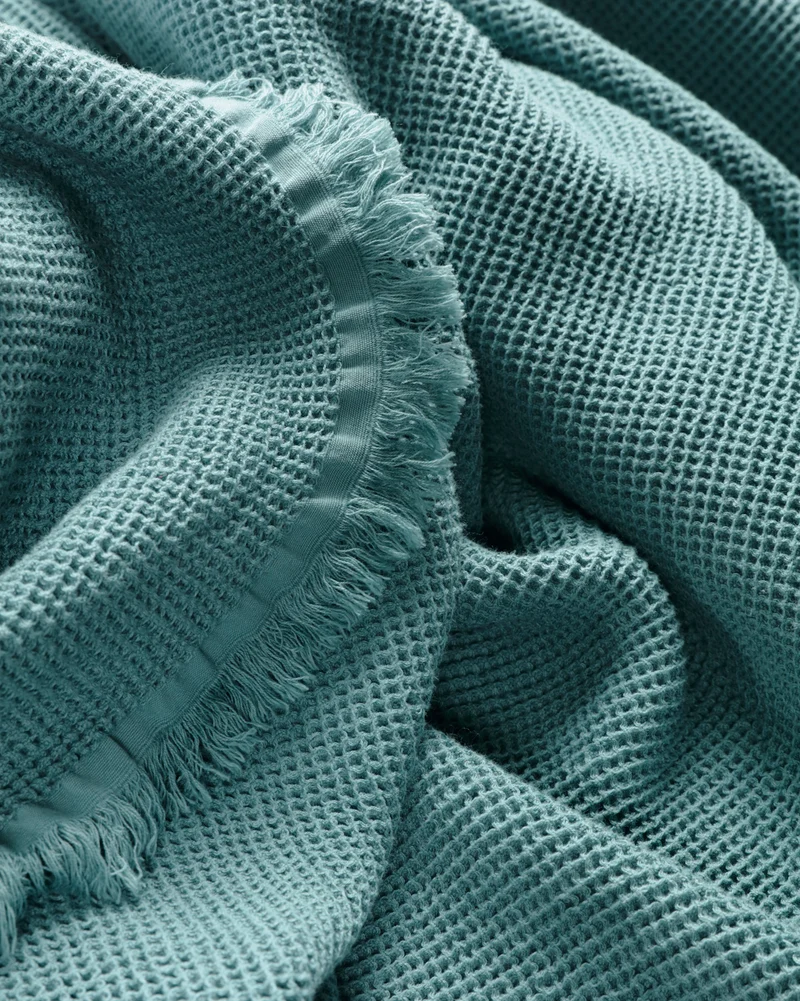 Biederlack Baumwoll-Plaid Waffle 130x180cm