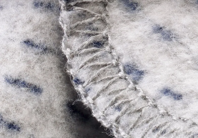 Biederlack Decke Close up 150x200cm grey