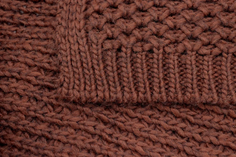 Biederlack Plaid Knit Rust 130x170cm