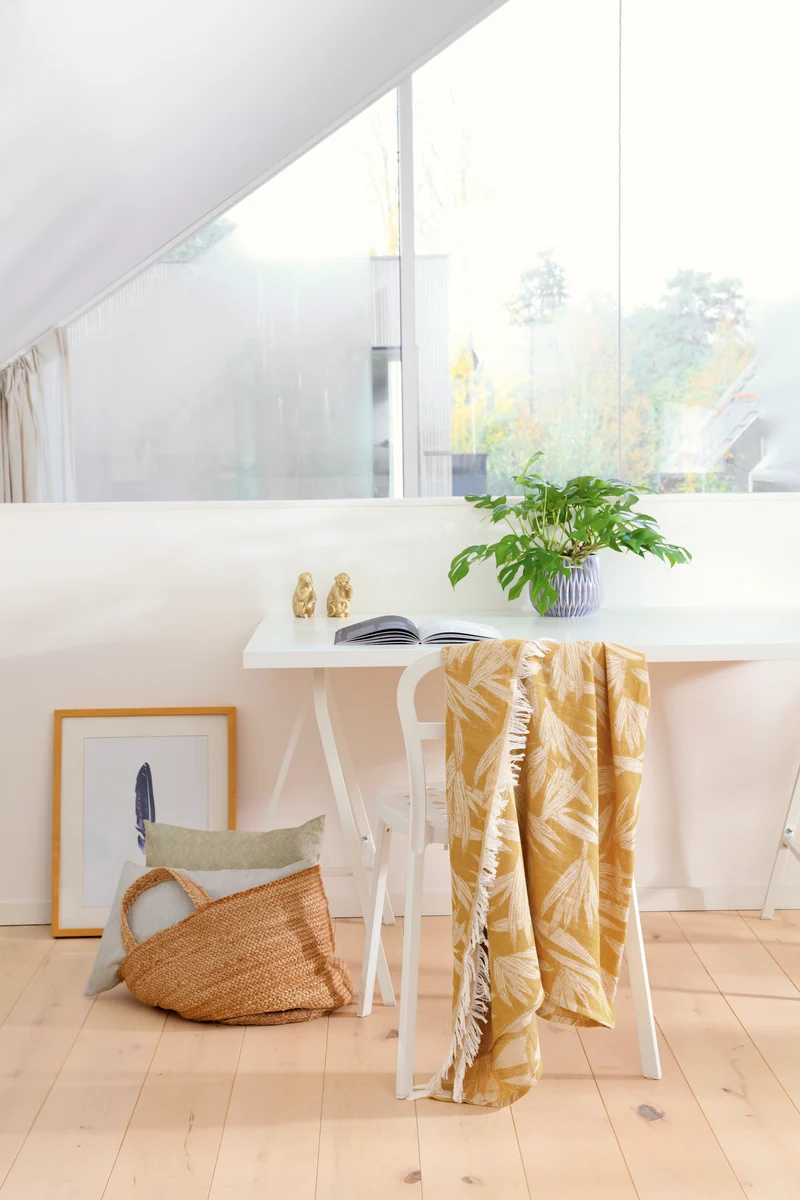 Biederlack Leinen- Plaid Bamboo 130x170cm