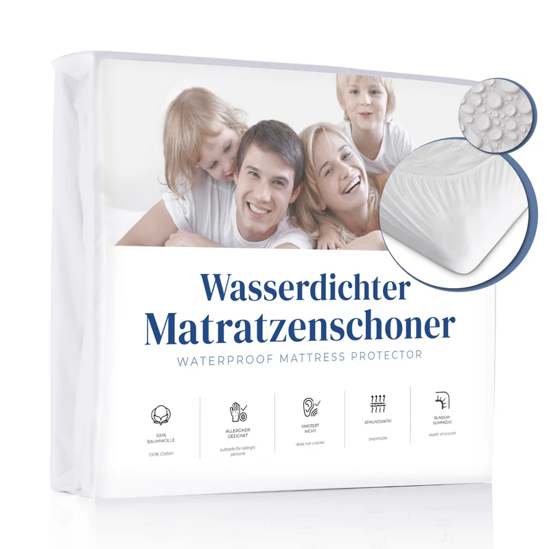 Wasserdichter Matratzenschoner Jersey-Baumwolle