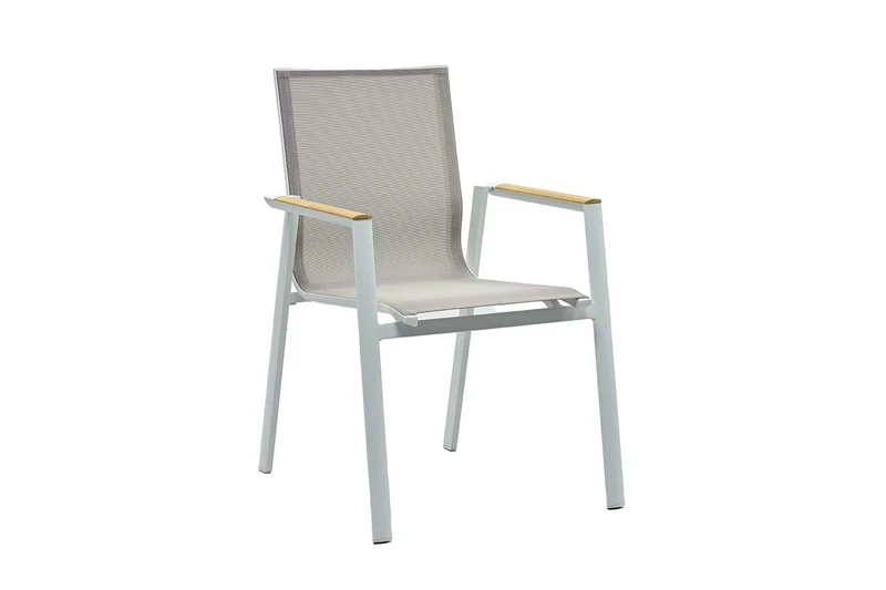 Zeo Living Stapelsessel Aspen weiß