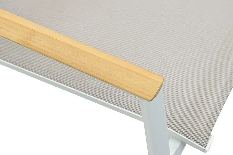 Zeo Living Stapelsessel Aspen weiß