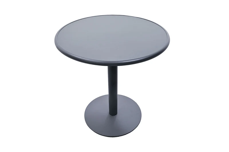 Zeo Living Bistrotisch "Hall" 70cm Aluminium anthrazit