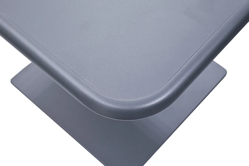 Zeo Living Bistrotisch Aluminium "Hall" 70 x 70cm anthrazit