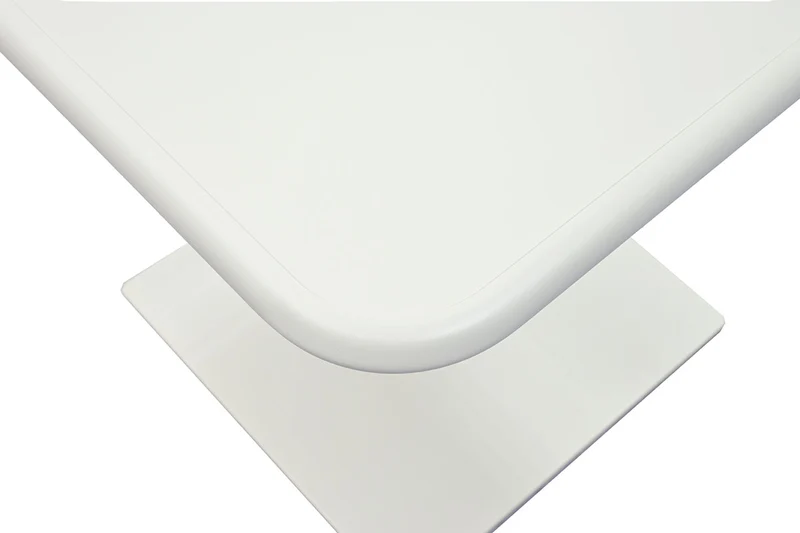 Zeo Living Bistrotisch "Hall" Aluminium 70 x 70cm ecru