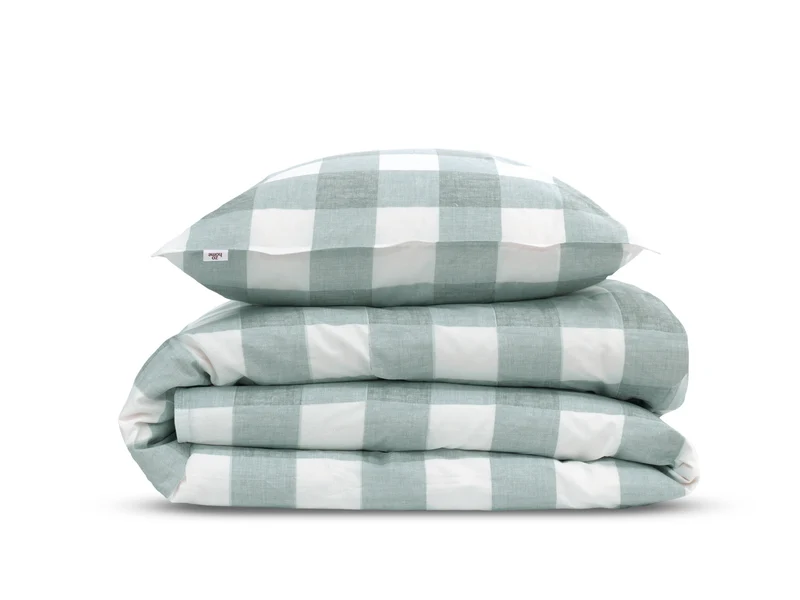 Zo! Home Baumwoll-Bettwäsche Quattro di lino Mint Green-