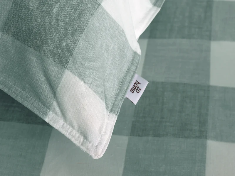 Zo! Home Baumwoll-Bettwäsche Quattro di lino Mint Green-