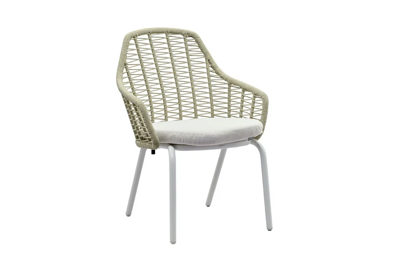 Solpuri Diningsessel "Luuna" weiß/natur