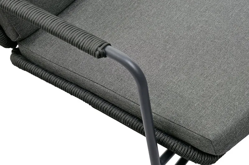 Zeo Living Sessel "Catania" schwarz/anthrazit