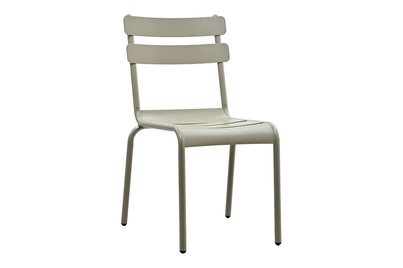 Zeo Living Stapelsessel "Linz" Aluminium taupe
