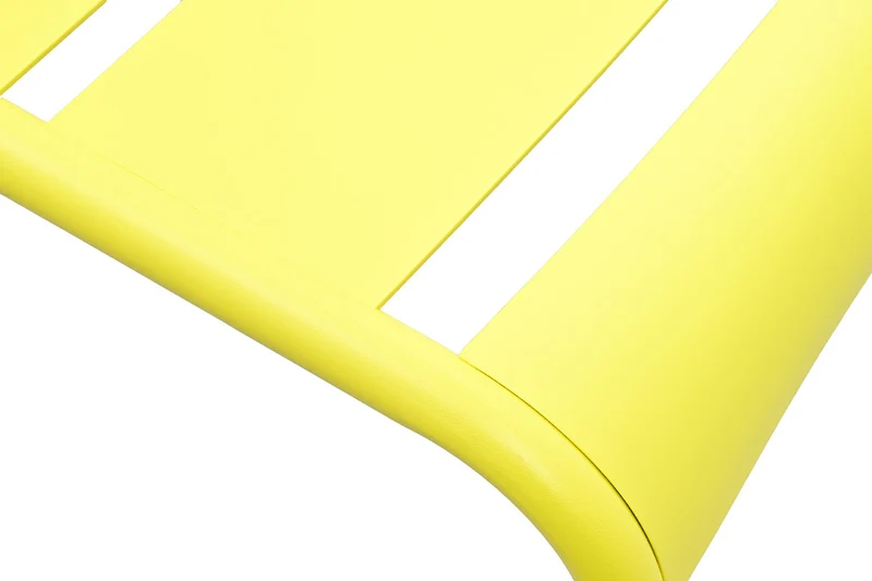 Zeo Living Stapelsessel "Linz" Aluminium senfgelb