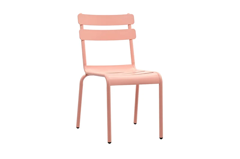 Zeo Living Stapelsessel "Linz" Aluminium Rose