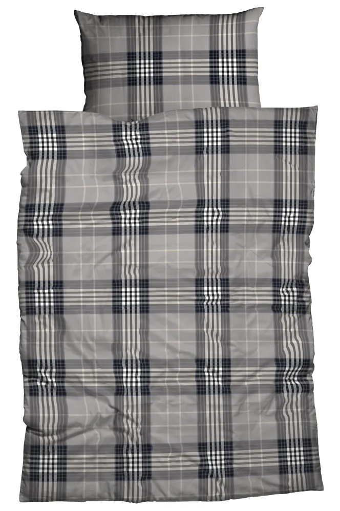 Living Dreams Flanell-Bettwäsche Grey/Blue Grey