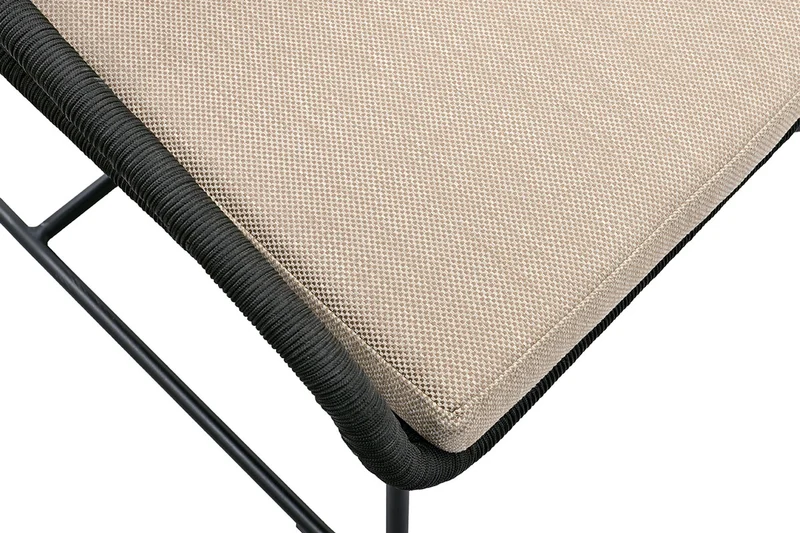 Zeo Living Loungesessel "Portofino" schwarz/taupe
