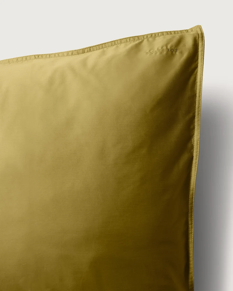 Kussensloop Satijn Olive Gold