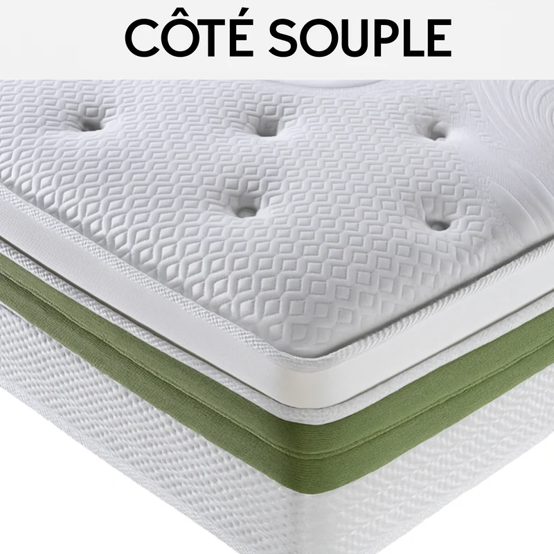Matelas 2 conforts : Un côté ferme, un côté souple - Collection Bi-confort