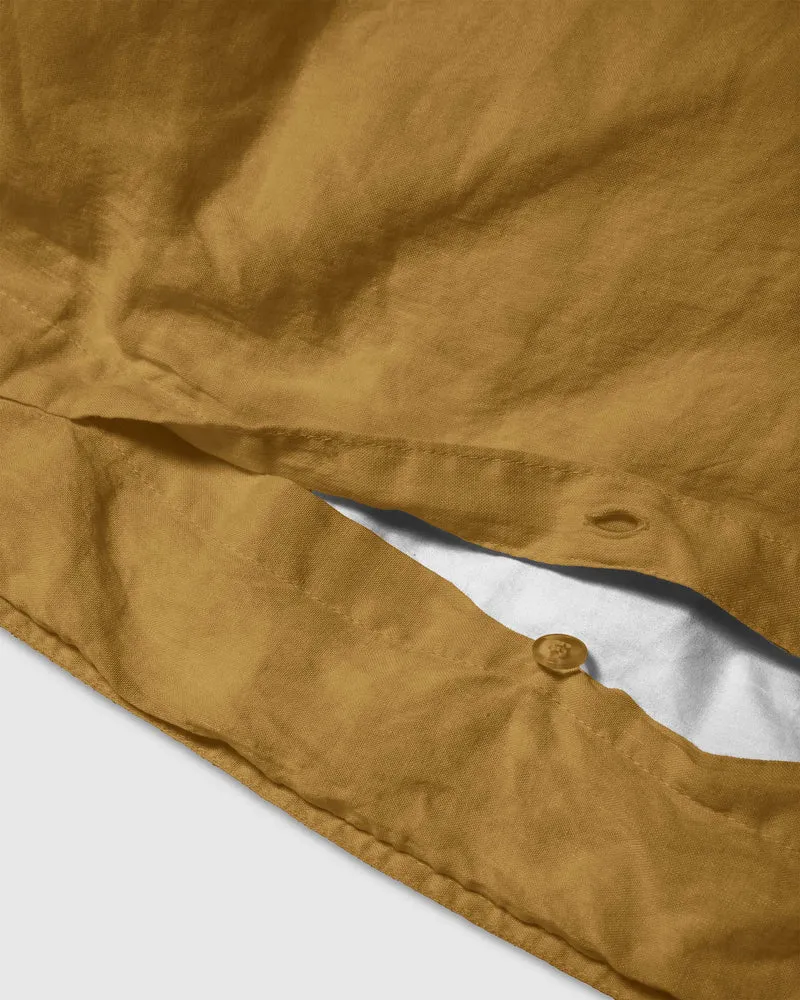 Dekbedovertrek Linnen Khaki Gold