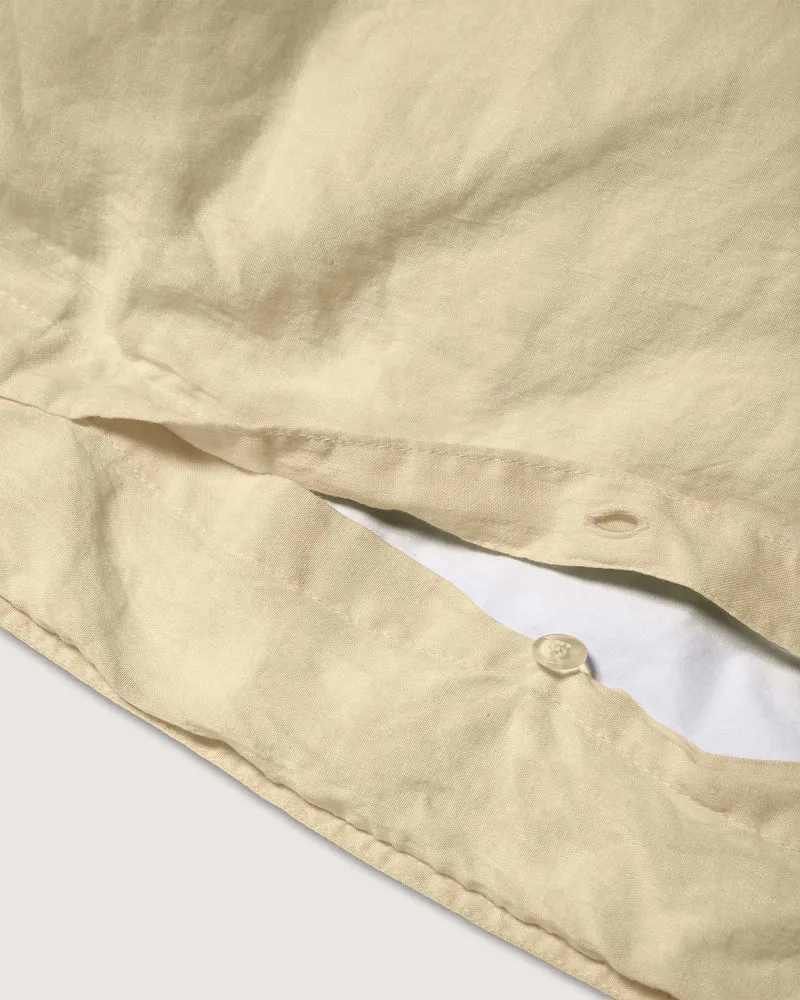 Dekbedovertrek Linnen Creamy Yellow