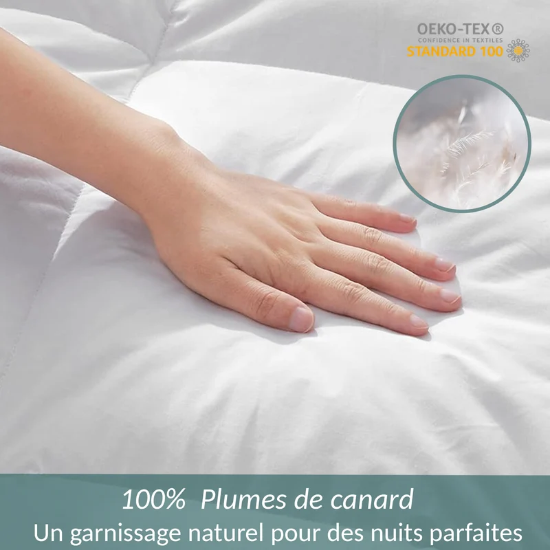 Couette plume automne/hiver, naturelle, respirante - Collection autonme