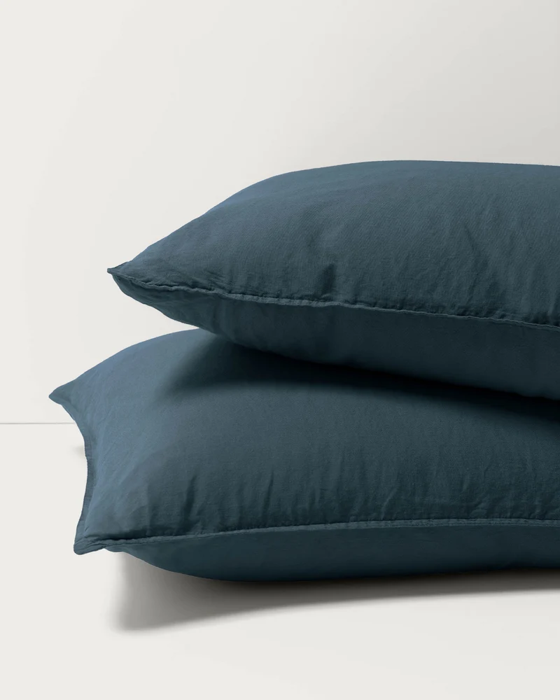 Kussensloop Linnen Midnight Blue