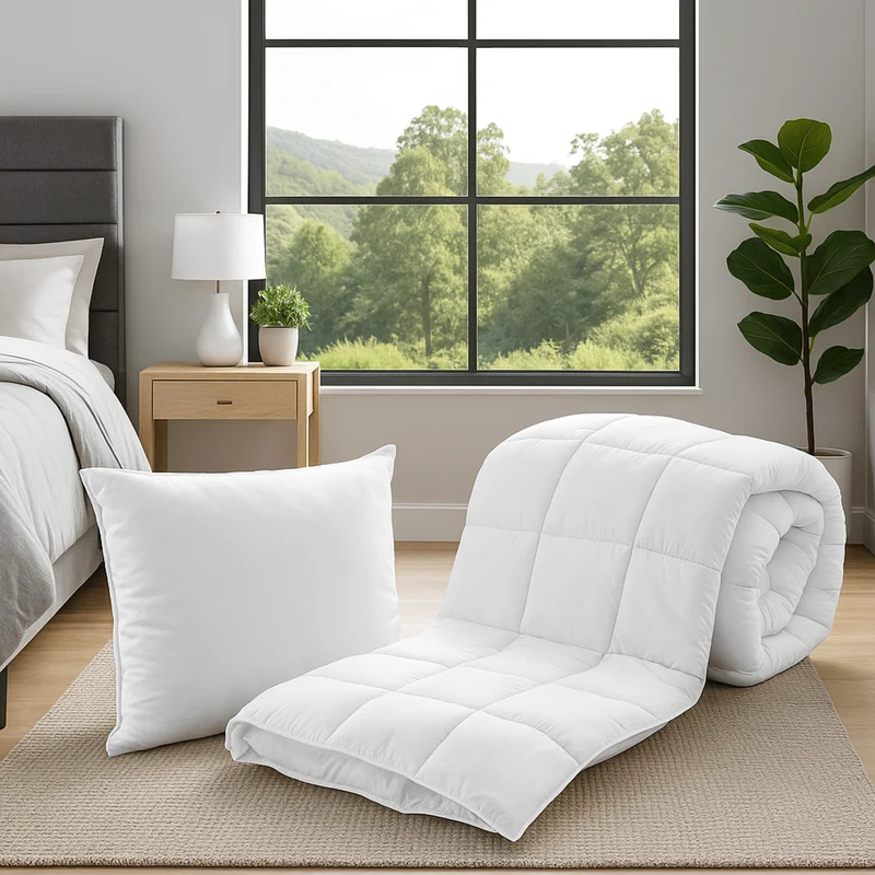 Pack Rentrée : Sommier + Matelas + Couette + Oreiller