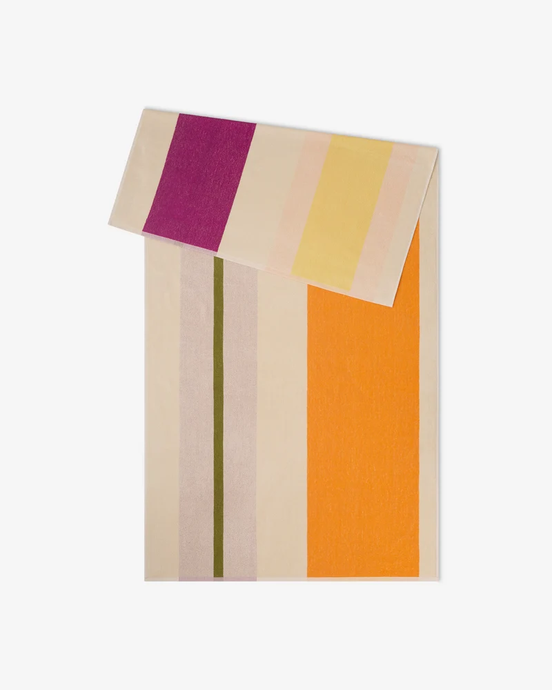 Strandlaken Yellow Fuchsia Orange Olive