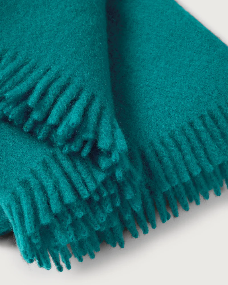 Mohair Plaid Cloud Turquoise