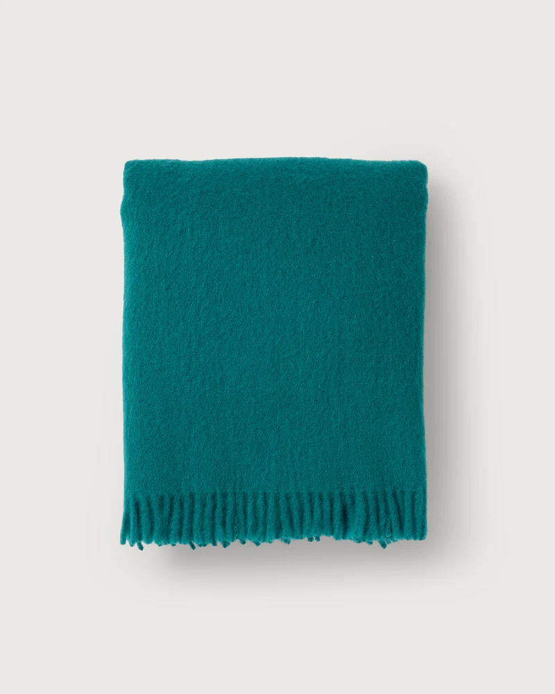 Mohair Plaid Cloud Turquoise