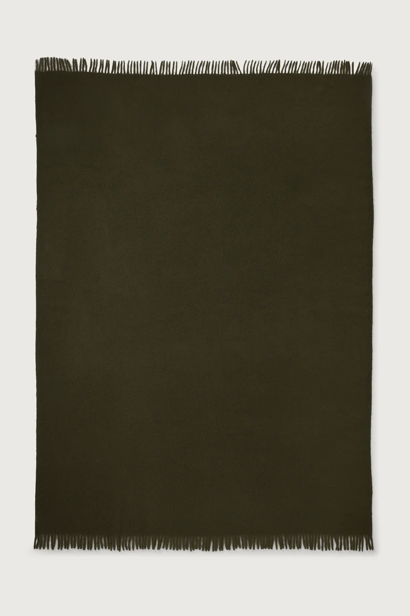 Mohair Plaid Cloud Dark Olive