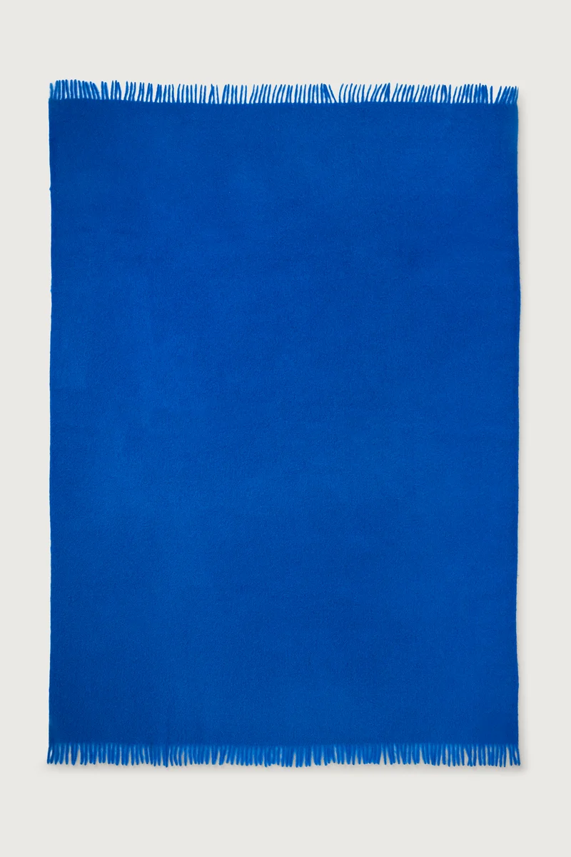 Mohair Plaid Cloud Cobalt Blue