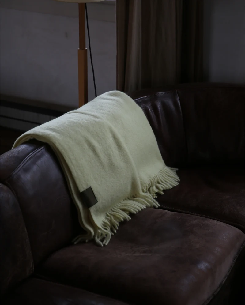Mohair Plaid Cloud Butter Bean