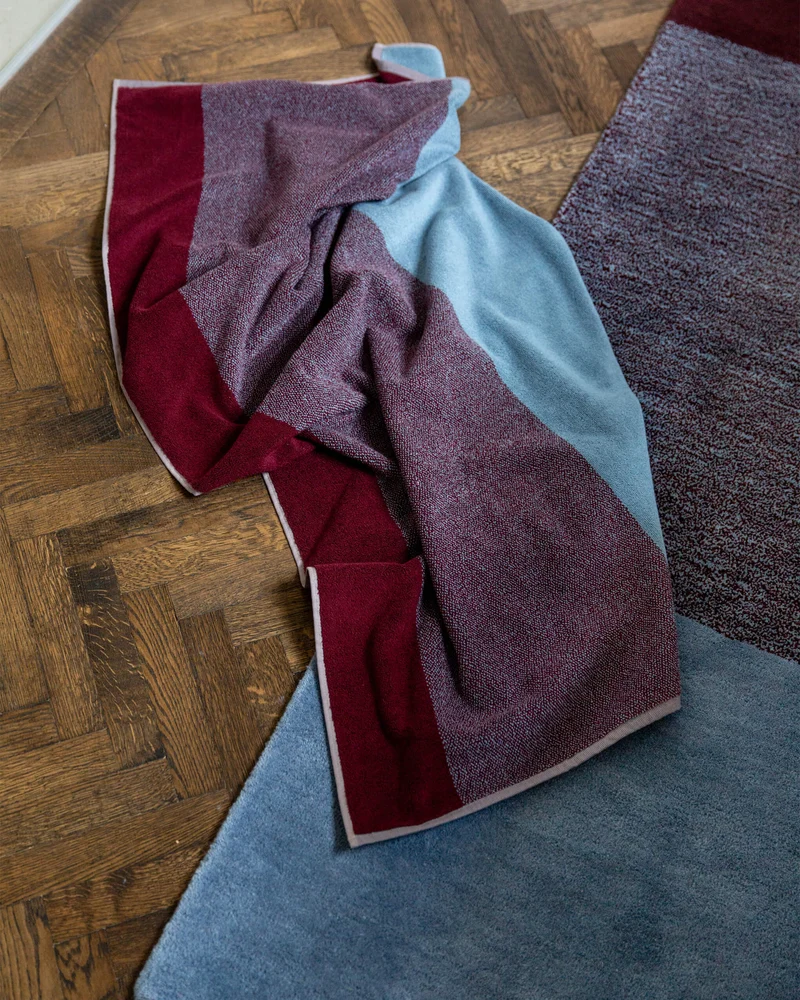 Badhanddoeken Set Blend Sky Blue Bordeaux (2 st.)