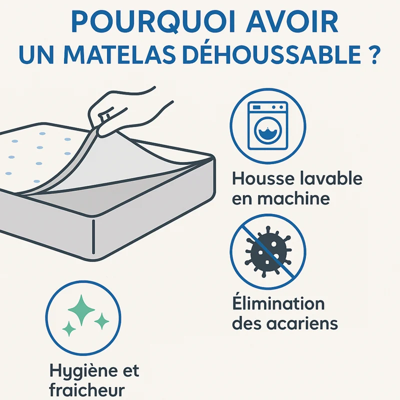 Matelas mousse HR+ et mémoire de forme - Collection Original