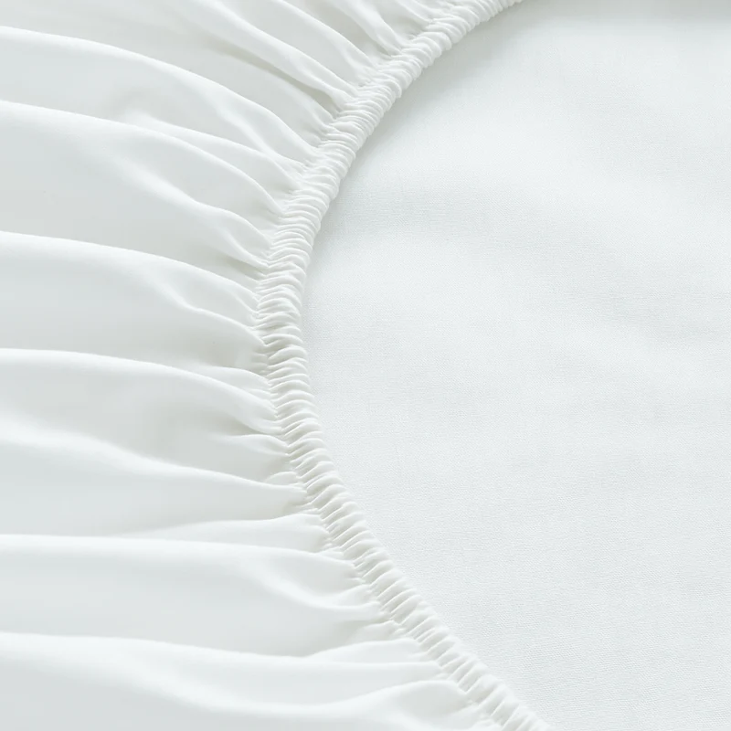 Drap housse élastique, respirant, blanc - Collection Unie