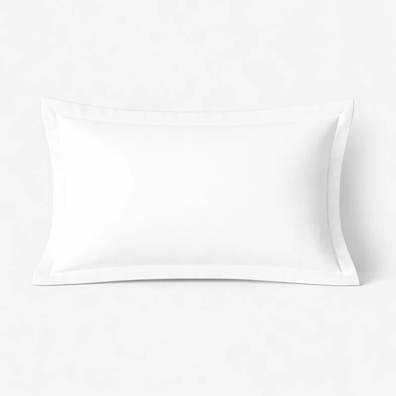 Taie d’oreiller blanche, douce, respirante, lavable, durable - Collection Unie