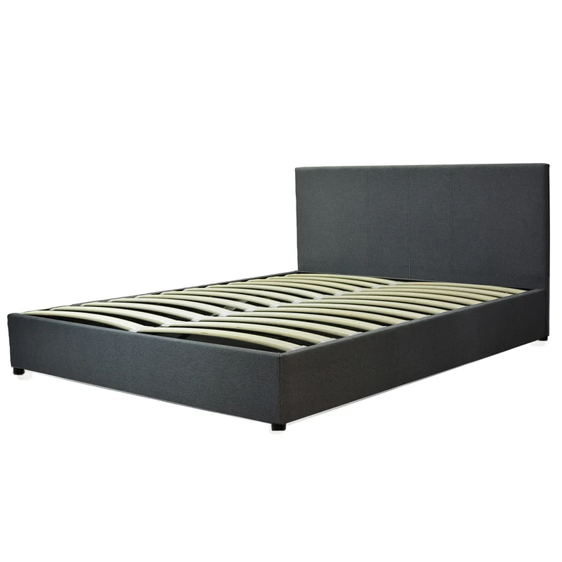 Lit coffre VariLuxe innovant - Tête de lit interchangeable : Tissu et grand coffre