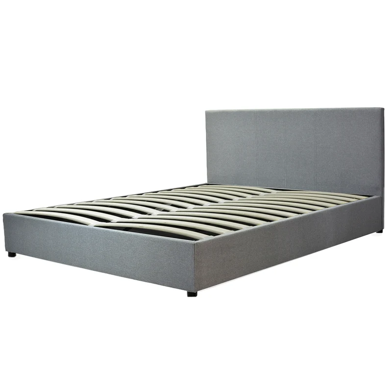 Lit coffre VariLuxe innovant - Tête de lit interchangeable : Tissu et grand coffre