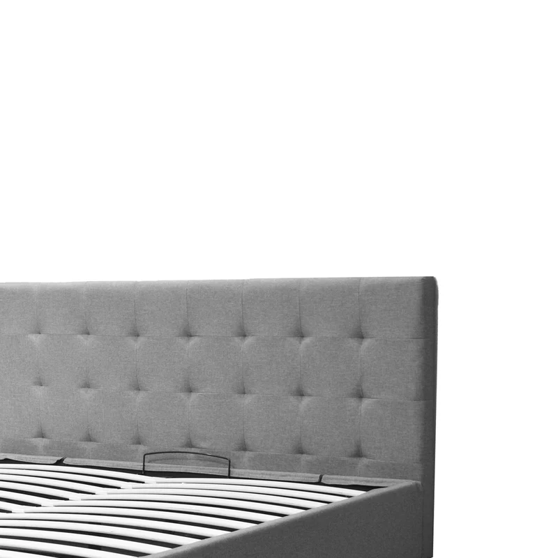 Lit coffre VariLuxe innovant - Tête de lit interchangeable : Tissu et grand coffre