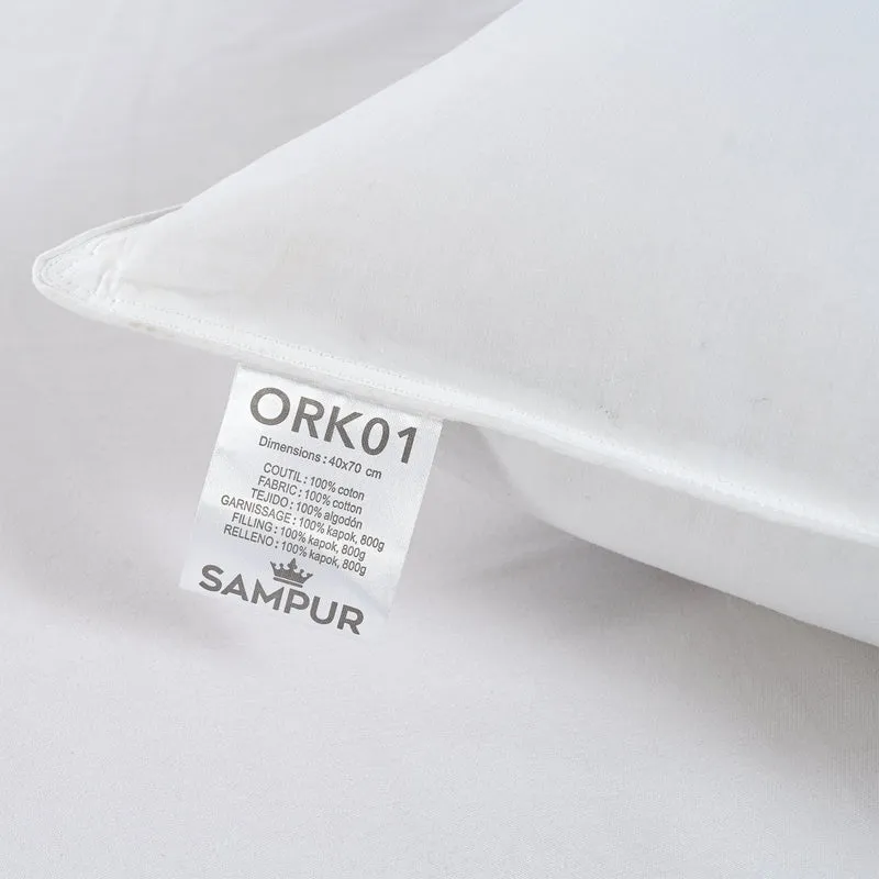 Oreiller kapok 100% naturel, ergonomique, organique - Collection Kapok