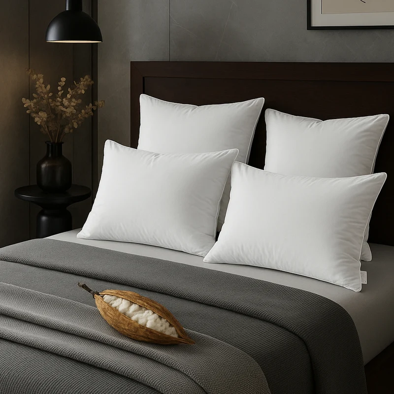 Oreiller kapok 100% naturel, ergonomique, organique - Collection Kapok