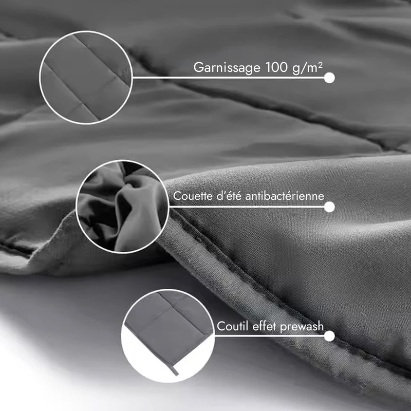 Couette d'été ultra légère 100 g/m², anti-transpiration - Collection Été