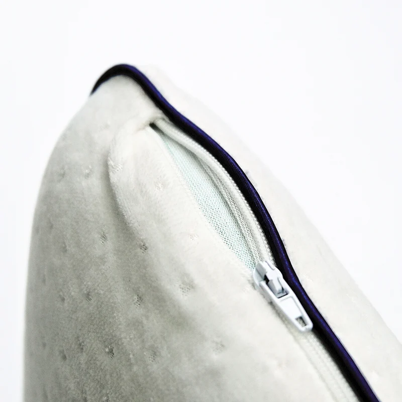 Oreiller mémoire de forme Fantasia bleu : Ergonomique et micro perforée