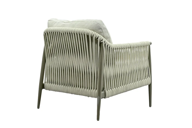 Zeo Living Loungesessel "Tango" taupe/natur