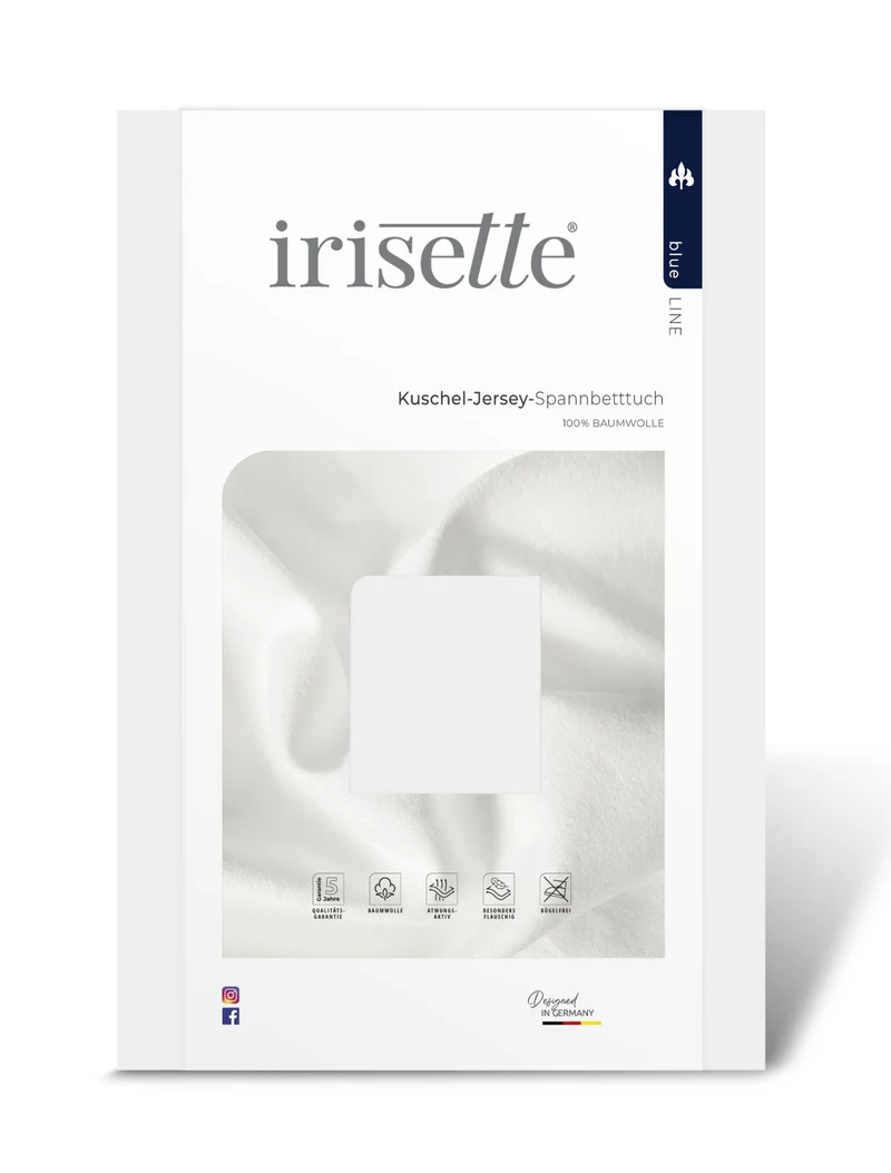 Irisette Kuschel-Jersey Laken Vesuv 100x200cm