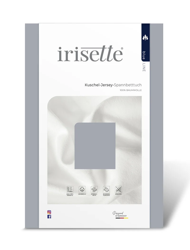 Irisette Kuschel-Jersey Laken Vesuv 100x200cm