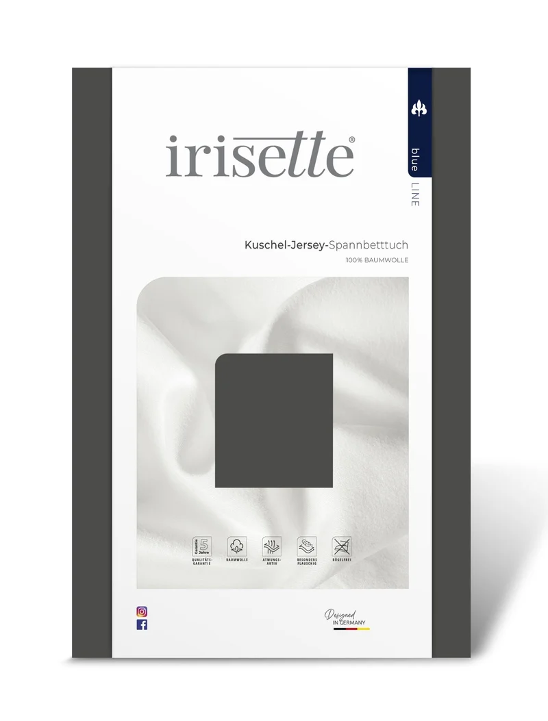 Irisette Kuschel-Jersey Laken Vesuv 100x200cm